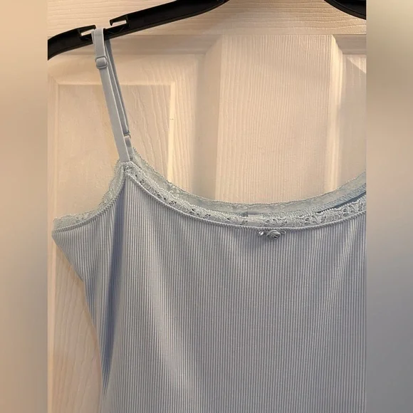 Skims Soft Lounge Lace Onesie in Celeste size Large - Picture 5 of 11